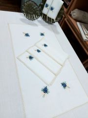 BREZİLYA NAKIŞLI MUTFAK TAKIMI (ÜRÜNLERİMİZ GÖRSEL AMAÇLIDIR SİPARİŞ ALINIR)