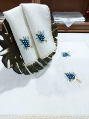 BREZİLYA NAKIŞLI MUTFAK TAKIMI (ÜRÜNLERİMİZ GÖRSEL AMAÇLIDIR SİPARİŞ ALINIR)