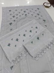 KANEVİÇE TELKIRMA SECCADE TAKIMI (ÜRÜNÜMÜZ GÖRSEL AMAÇLIDIR SİPARİŞ ALINIR )