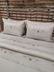 BREZİLYA NAKIŞLI NEVRESİM VE PİKE TAKIMI (ÜRÜNÜMÜZ GÖRSEL AMAÇLI SİPARİŞ ALINIR )