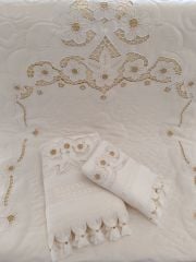 BEYAZ İŞİ SECCADE TAKIMI (ÜRÜNLERİMİZ GÖRSEL AMAÇLIDIR SİPARİŞ ALINIR )