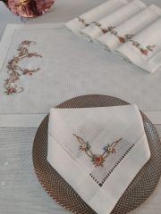 BREZİLYA NAKIŞLI SERVİS TAKIMI  (ÜRÜNLERİMİZ GÖRSEL AMAÇLIDIR SİPARİŞ ALINIR)