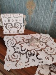 BEYAZ İŞİ YATAK ODASI TAKIMI (ÜRÜNLERİMİZ GÖRSEL AMAÇLIDIR SİPARİŞ ALINIR