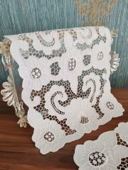 BEYAZ İŞİ YATAK ODASI TAKIMI (ÜRÜNLERİMİZ GÖRSEL AMAÇLIDIR SİPARİŞ ALINIR