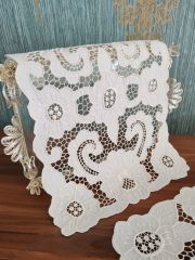 BEYAZ İŞİ YATAK ODASI TAKIMI (ÜRÜNLERİMİZ GÖRSEL AMAÇLIDIR SİPARİŞ ALINIR