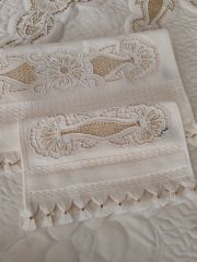 BEYAZ İŞ SECADE TAKIMI 8ÜRÜNLERİMİZ GÖRSEL AMAÇLIDIR SİPARİŞ ALINIR)