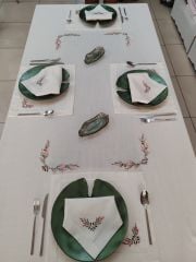 BREZİLYA NAKIŞLI SERVİS TAKIMI(ÜRÜNLERİMİZ GÖRSEL AMAÇLIDIR SİPARİŞALINIR)