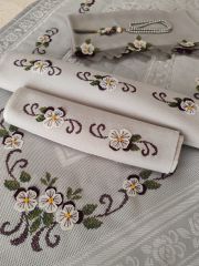 KANEVİÇE SECCADE TAKIMI (ÜRÜNLERİMİZ GÖRSEL AMAÇLIDIR SİPARİŞ ALINIR )