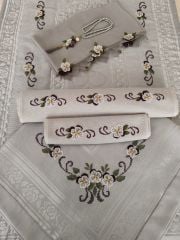 KANEVİÇE SECCADE TAKIMI (ÜRÜNLERİMİZ GÖRSEL AMAÇLIDIR SİPARİŞ ALINIR )