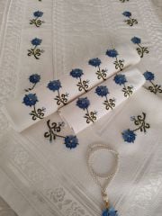 İĞNE OYALI KANEVİÇELİ SECCADE TAKIMI (ÜRÜNLERİMİZ GÖRSEL AMAÇLIDIR SİPARİŞ ALINIR)