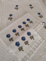 İĞNE OYALI KANEVİÇELİ SECCADE TAKIMI (ÜRÜNLERİMİZ GÖRSEL AMAÇLIDIR SİPARİŞ ALINIR)