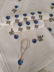 İĞNE OYALI KANEVİÇELİ SECCADE TAKIMI (ÜRÜNLERİMİZ GÖRSEL AMAÇLIDIR SİPARİŞ ALINIR)