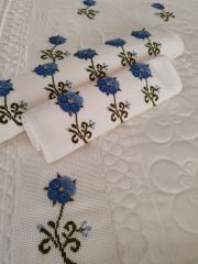 İĞNE OYALI KANEVİÇELİ SECCADE TAKIMI (ÜRÜNLERİMİZ GÖRSEL AMAÇLIDIR SİPARİŞ ALINIR)