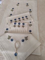 İĞNE OYALI KANEVİÇELİ SECCADE TAKIMI (ÜRÜNLERİMİZ GÖRSEL AMAÇLIDIR SİPARİŞ ALINIR)