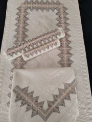 BARGOLLO İŞİ SECCADE TAKIMI (ÜRÜNLERİMİZ GÖRSEL AMAÇLIDIR SİPARİŞ ALINIR)