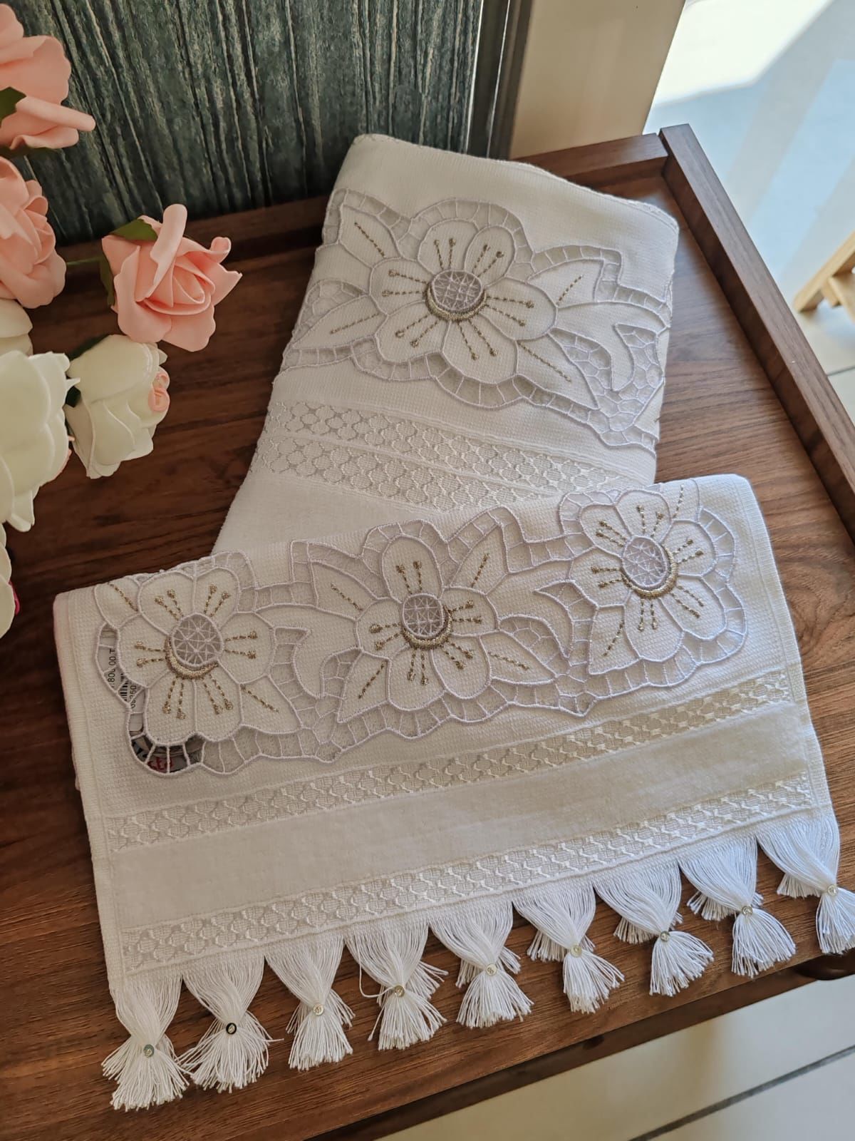 BEYAZ İŞ HAVLU TAKIMI (ÜRÜNLERİMİZ GÖRSEL AMAÇLIDIR SİPARİŞ ALINIR)