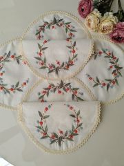 BREZİLYA NAKIŞLI YAIAK ODASI TAKIMI (ÜRÜNLERİMİZ GÖRSEL AMAÇLIDIR SİPARİŞ ALINIR)