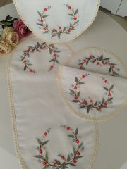 BREZİLYA NAKIŞLI YAIAK ODASI TAKIMI (ÜRÜNLERİMİZ GÖRSEL AMAÇLIDIR SİPARİŞ ALINIR)