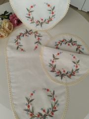 BREZİLYA NAKIŞLI YAIAK ODASI TAKIMI (ÜRÜNLERİMİZ GÖRSEL AMAÇLIDIR SİPARİŞ ALINIR)