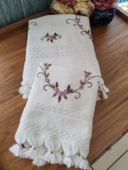 BREZİLYA NAKIŞLI HAVLU TAKIMI (ÜRÜNLERİMİZ GÖRSEL AMAÇLIDIR SİPARİŞ ALINIR)