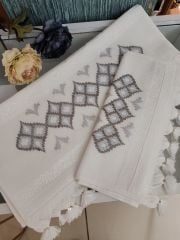 BARGELLO İŞİ HAVLU (ÜRÜNLERİMİZ GÖRSEL AMAÇLIDIR SİPARİŞ ALINIR)