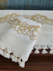 NAKIŞLI HAVLU TAKIMI (ÜRÜNLERİMİZ GÖRSEL AMAÇLIDIR SİPARİŞ ALINIR)