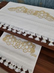 NAKIŞLI HAVLU TAKIMI (ÜRÜNLERİMİZ GÖRSEL AMAÇLIDIR SİPARİŞ ALINIR)