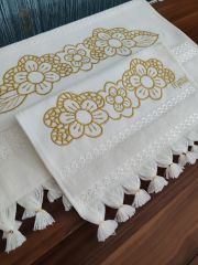 NAKIŞLI HAVLU TAKIMI (ÜRÜNLERİMİZ GÖRSEL AMAÇLIDIR SİPARİŞ ALINIR)