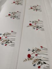 BREZİLYA NAKIŞLI NEVRESİM PİKE TAKIMI (ÜRÜNLERİMİZ GÖRSEL AMAÇLIDIR SİPARİŞ ALINIR)