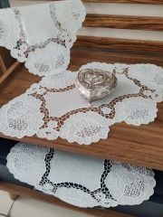 BEYAZ İŞİ YATAK ODASI TAKIMI (ÜRÜNLERİMİZ GÖRSEL AMAÇLIDIR ALINIR)