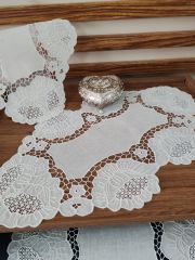 BEYAZ İŞİ YATAK ODASI TAKIMI (ÜRÜNLERİMİZ GÖRSEL AMAÇLIDIR ALINIR)