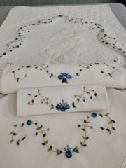 BREZİLYA İŞİ SECCADE TAKIMI (ÜRÜNLERİMİZ GÖRSEL AMAÇLIDIR SİPARİŞ ALINIR)