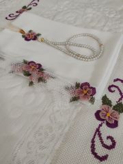 İĞNE OYASI KANEVİÇE SECCADE TAKIMI (ÜRÜNLERİMİZ GÖRSEL AMAÇLIDIR SİPARİŞ ALINIR)