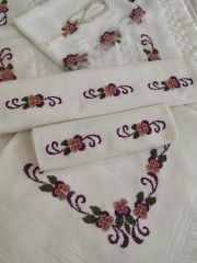 İĞNE OYASI KANEVİÇE SECCADE TAKIMI (ÜRÜNLERİMİZ GÖRSEL AMAÇLIDIR SİPARİŞ ALINIR)