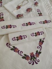 İĞNE OYASI KANEVİÇE SECCADE TAKIMI (ÜRÜNLERİMİZ GÖRSEL AMAÇLIDIR SİPARİŞ ALINIR)