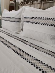 BARGELLO İŞİ NEVRESİM PİKE TAKIMI (ÜRÜNLERİMİZ GÖRSEL AMAÇLIDIR SİPARİŞ ALINIR )