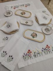 BREZİLYA NAKIŞLI MUTFAK TAKIMI (ÜRÜNLERİMİZ GÖRSEL AMAÖLIDIR SİPARİŞ ALINIR)