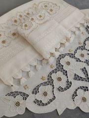 BEYAZ İŞ BOHCA TAKIMI (ÜRÜNLERİMİZ GÖRSEL AMAÇLIDIR SİPARİŞ ALINIR )