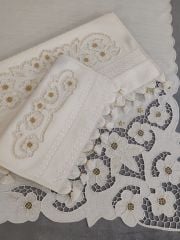 BEYAZ İŞ BOHCA TAKIMI (ÜRÜNLERİMİZ GÖRSEL AMAÇLIDIR SİPARİŞ ALINIR )