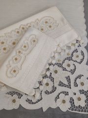 BEYAZ İŞ BOHCA TAKIMI (ÜRÜNLERİMİZ GÖRSEL AMAÇLIDIR SİPARİŞ ALINIR )