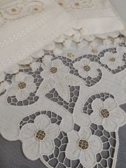 BEYAZ İŞ BOHCA TAKIMI (ÜRÜNLERİMİZ GÖRSEL AMAÇLIDIR SİPARİŞ ALINIR )