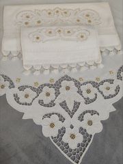 BEYAZ İŞ BOHCA TAKIMI (ÜRÜNLERİMİZ GÖRSEL AMAÇLIDIR SİPARİŞ ALINIR )