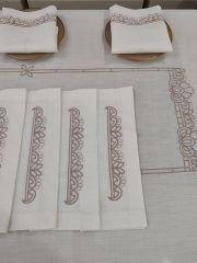 MAKİNE NAKIŞLI SERVİS TAKIMI (ÜRÜNLERRİMİZ GÖRSEL AMAÇLIDIR SİPARİŞ ALINIR )