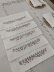 MAKİNE NAKIŞLI SERVİS TAKIMI (ÜRÜNLERRİMİZ GÖRSEL AMAÇLIDIR SİPARİŞ ALINIR )