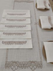 MAKİNE NAKIŞLI SERVİS TAKIMI (ÜRÜNLERRİMİZ GÖRSEL AMAÇLIDIR SİPARİŞ ALINIR )