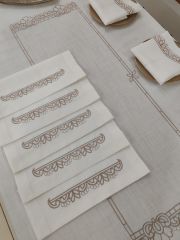 MAKİNE NAKIŞLI SERVİS TAKIMI (ÜRÜNLERRİMİZ GÖRSEL AMAÇLIDIR SİPARİŞ ALINIR )