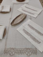 MAKİNE NAKIŞLI SERVİS TAKIMI (ÜRÜNLERRİMİZ GÖRSEL AMAÇLIDIR SİPARİŞ ALINIR )