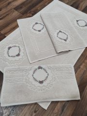 BREZİLYA NAKIŞLI BANYO PASPAS TAKIMI (ÜRÜNLERİMİZ GÖRSEL AMAÇLIDIR SİPARİŞ ALINIR)