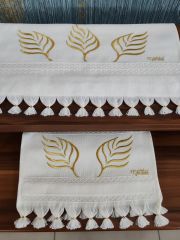 NAKIŞLI HAVLU TAKIMI (ÜRÜNLERİMİZ GÖRSEL AMAÇLIDIR SİPARİŞ ALINIR)
