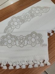 NAKIŞLI HAVLU TAKIMI (ÜRÜNLERİMİZ GÖRSEL AMAÇLIDIR SİPARİŞ ALINIR )